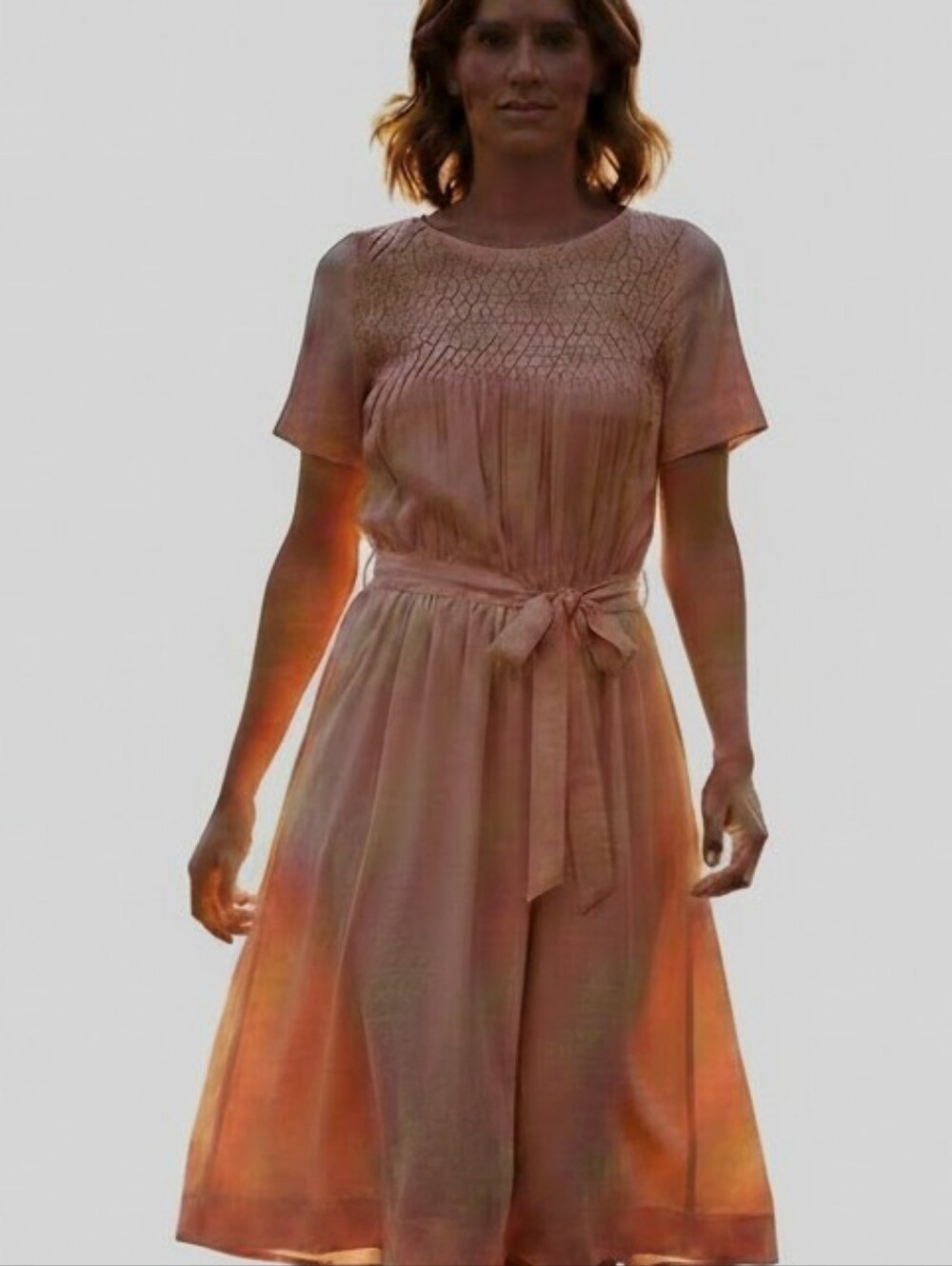 Handmade Vintage Rockabilly 50/60s Day Dress sz S Cottage core Granny Core